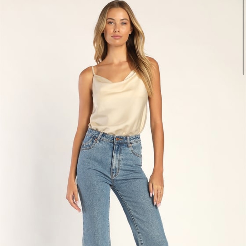 Lulus Emmerson Satin Bodysuit